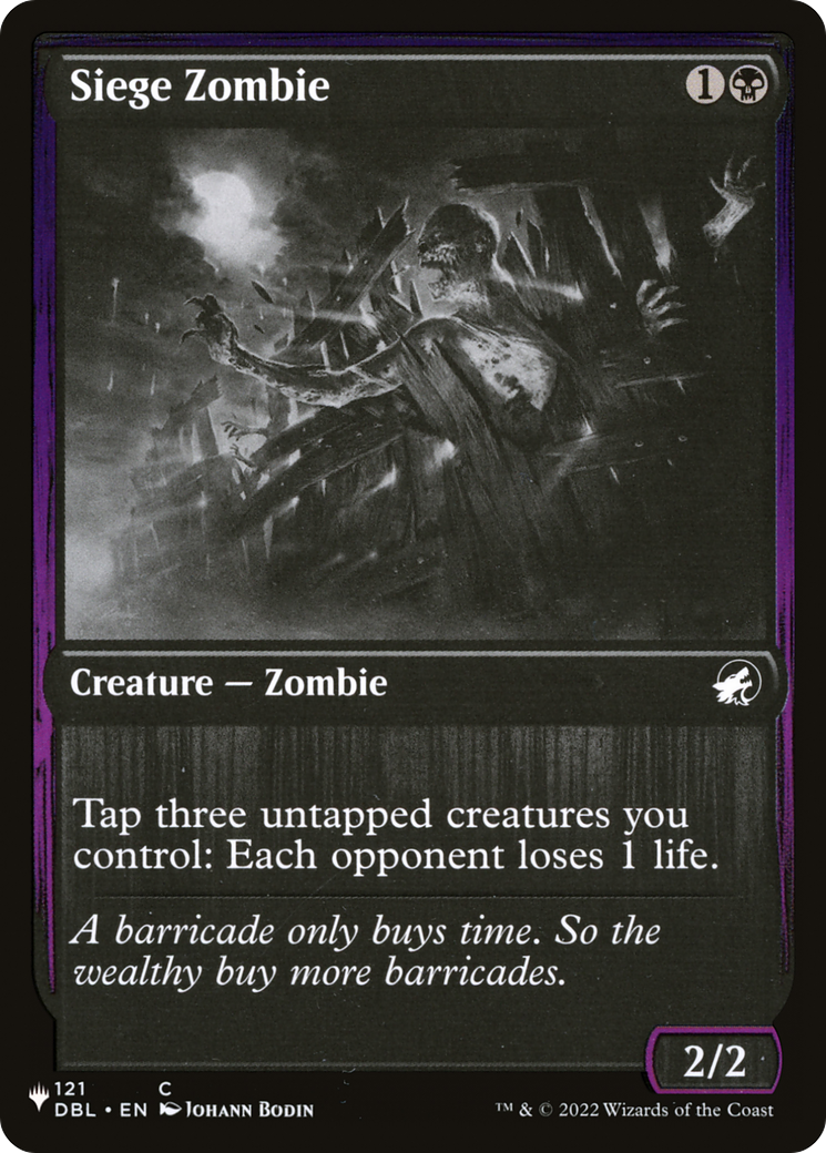 Siege Zombie (PLST) #DBL-121 [EN/N]