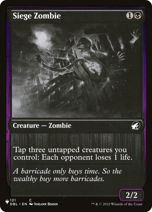 Siege Zombie (PLST) #DBL-121 [EN/N]