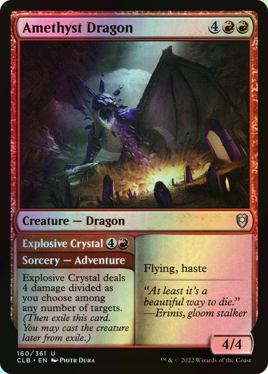 Amethyst Dragon // Explosive Crystal (CLB) #160 [EN/F] s/o