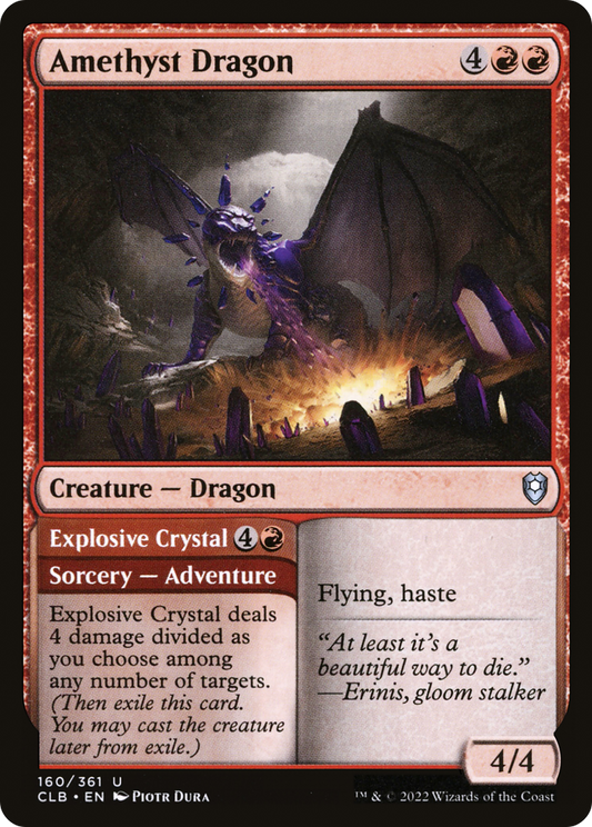 Amethyst Dragon // Explosive Crystal (CLB) #160 [EN/N]