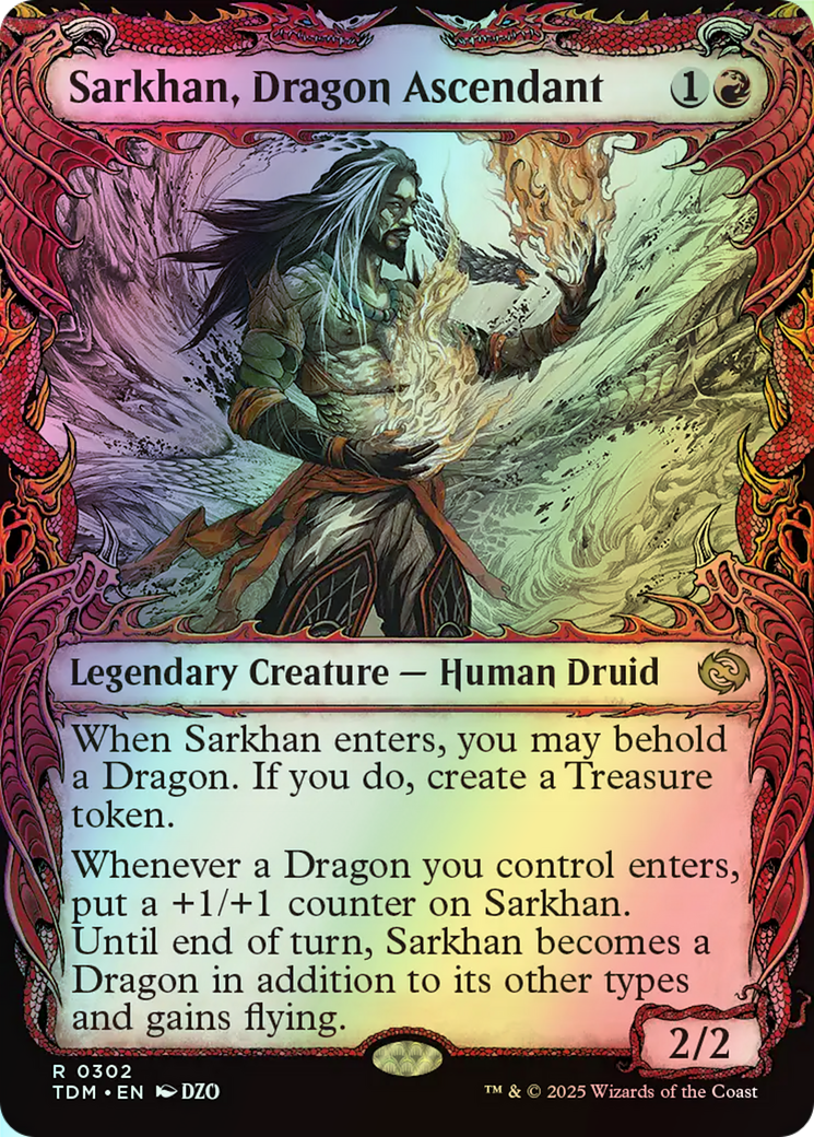 Sarkhan, Dragon Ascendant (TDM) #302 [EN/F] s/o