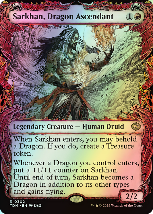 Sarkhan, Dragon Ascendant (TDM) #302 [EN/F] s/o