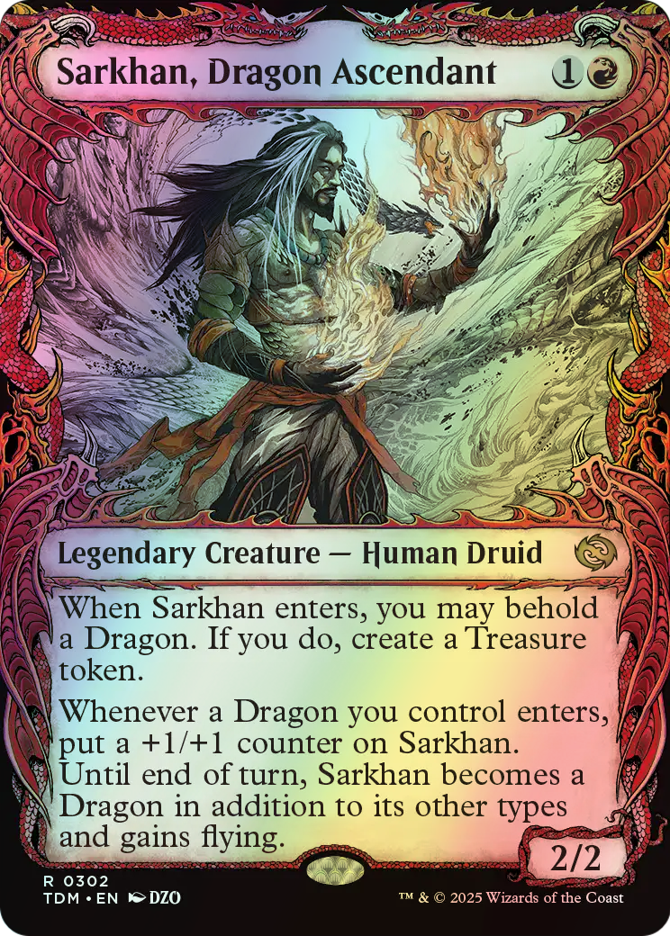 Sarkhan, Dragon Ascendant (TDM) #302 [EN/F] s/o