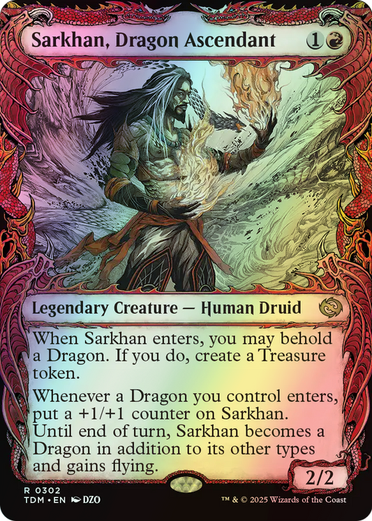Sarkhan, Dragon Ascendant (TDM) #302 [EN/F] s/o