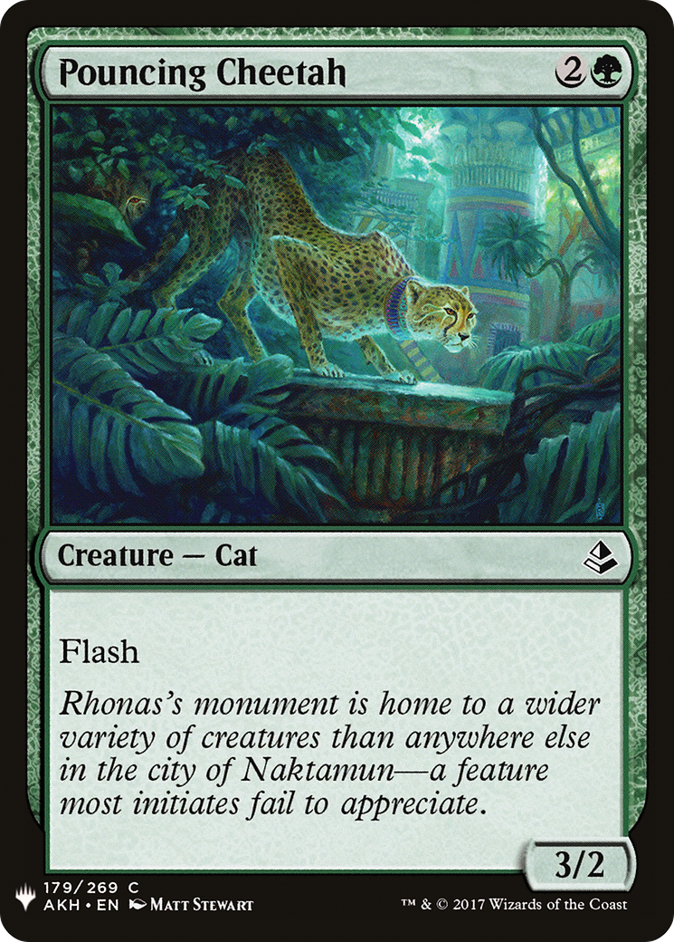 Pouncing Cheetah (PLST) #AKH-179 [EN/N]