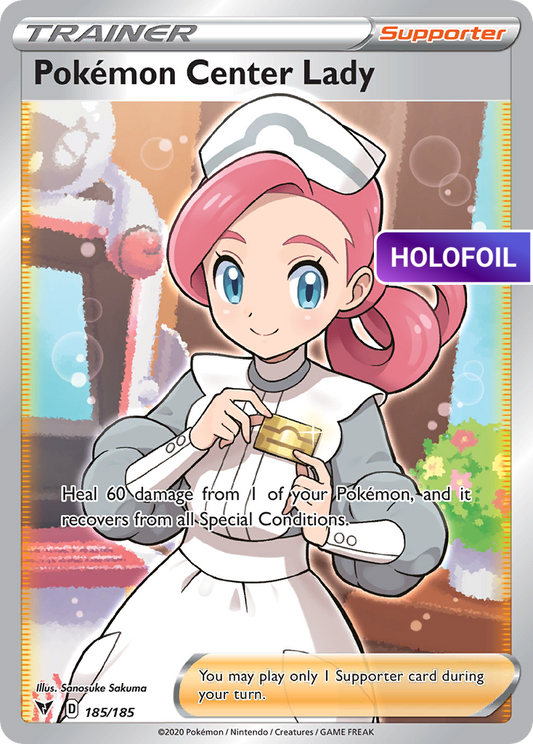 Pokemon Center Lady (Full Art) (VIV) #185 [EN/H]