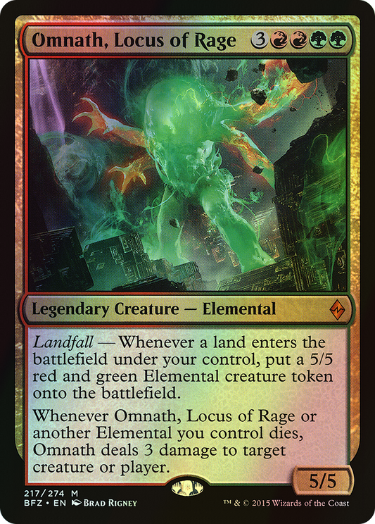 Omnath, Locus of Rage (BFZ) #217 [EN/F]
