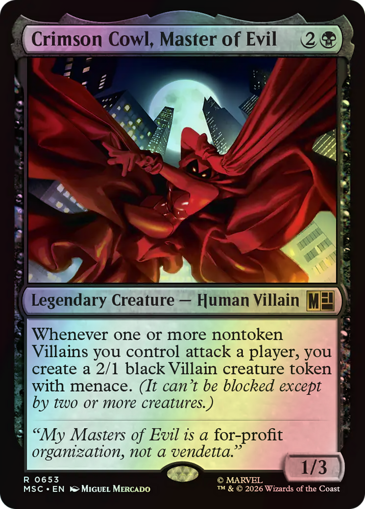Crimson Cowl, Master of Evil (MSC) #653 [EN/F] s/o