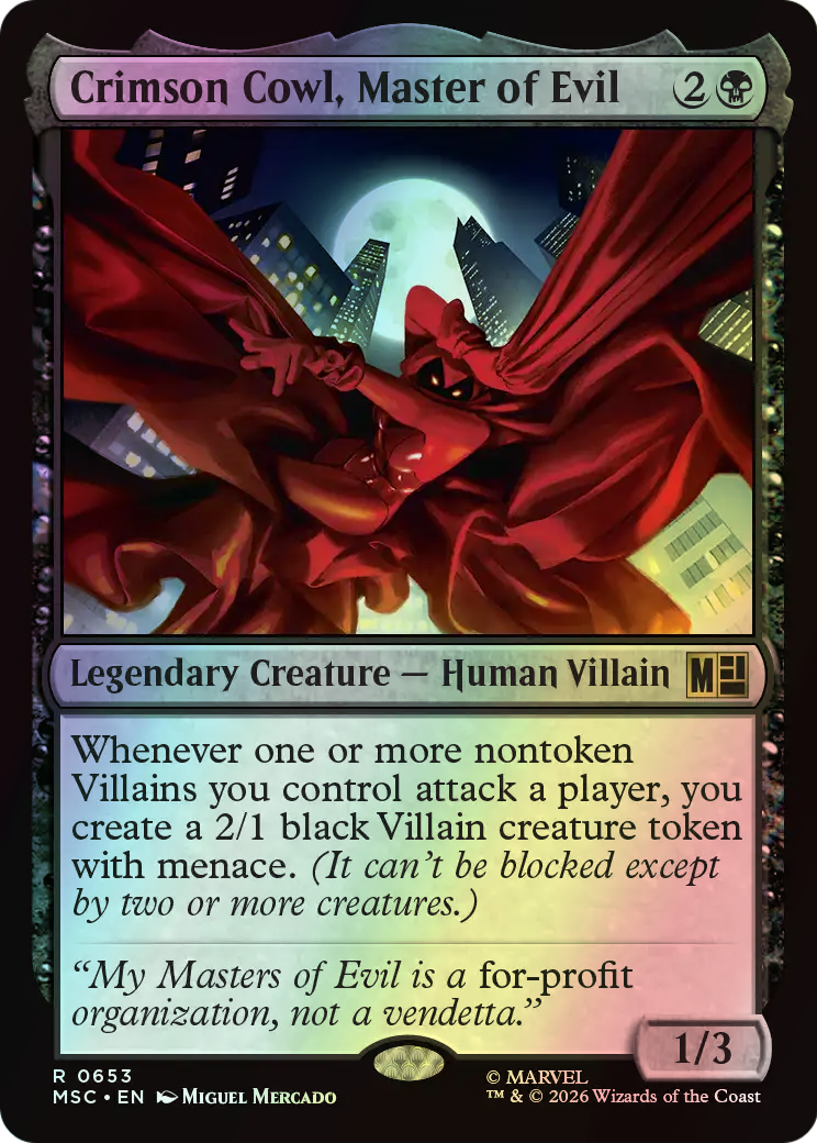 Crimson Cowl, Master of Evil (MSC) #653 [EN/F] s/o