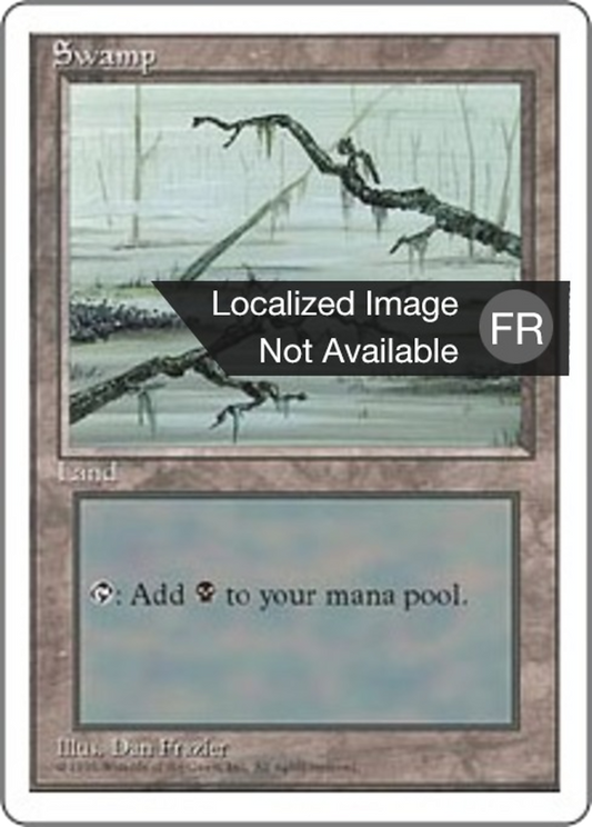 Swamp (4ED) #372 [FR/N]