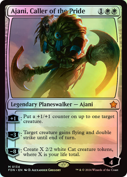 Ajani, Caller of the Pride (FDN) #134 [EN/F] s/o