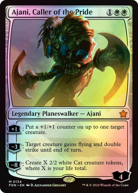 Ajani, Caller of the Pride (FDN) #134 [EN/F] s/o