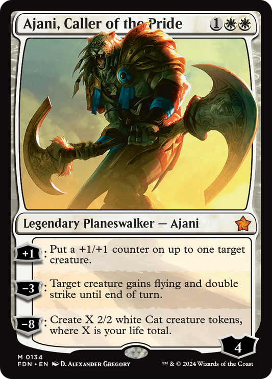 Ajani, Caller of the Pride (FDN) #134 [EN/N] s/o