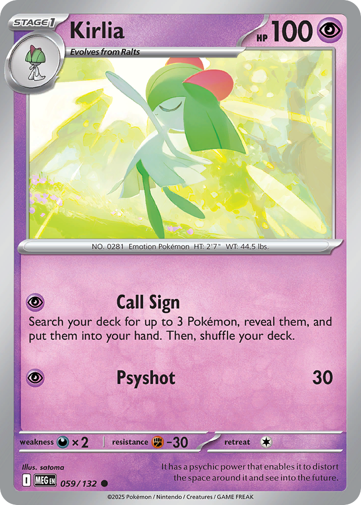 Kirlia (MEG) #059 [EN/N] s/o