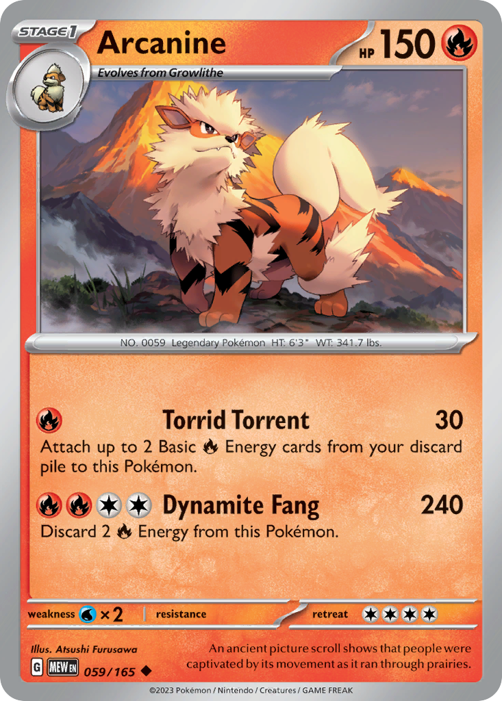 Arcanine (MEW) #59 [EN/N]