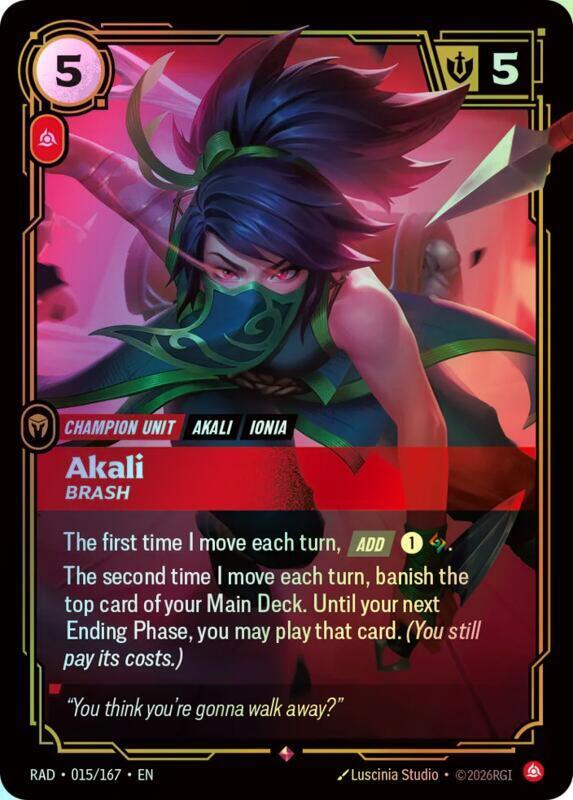Akali, Brash (RAD) #015 [EN/F]