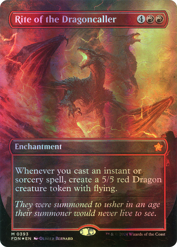 Rite of the Dragoncaller - Mana Foil (FDN) #393 [EN/F]