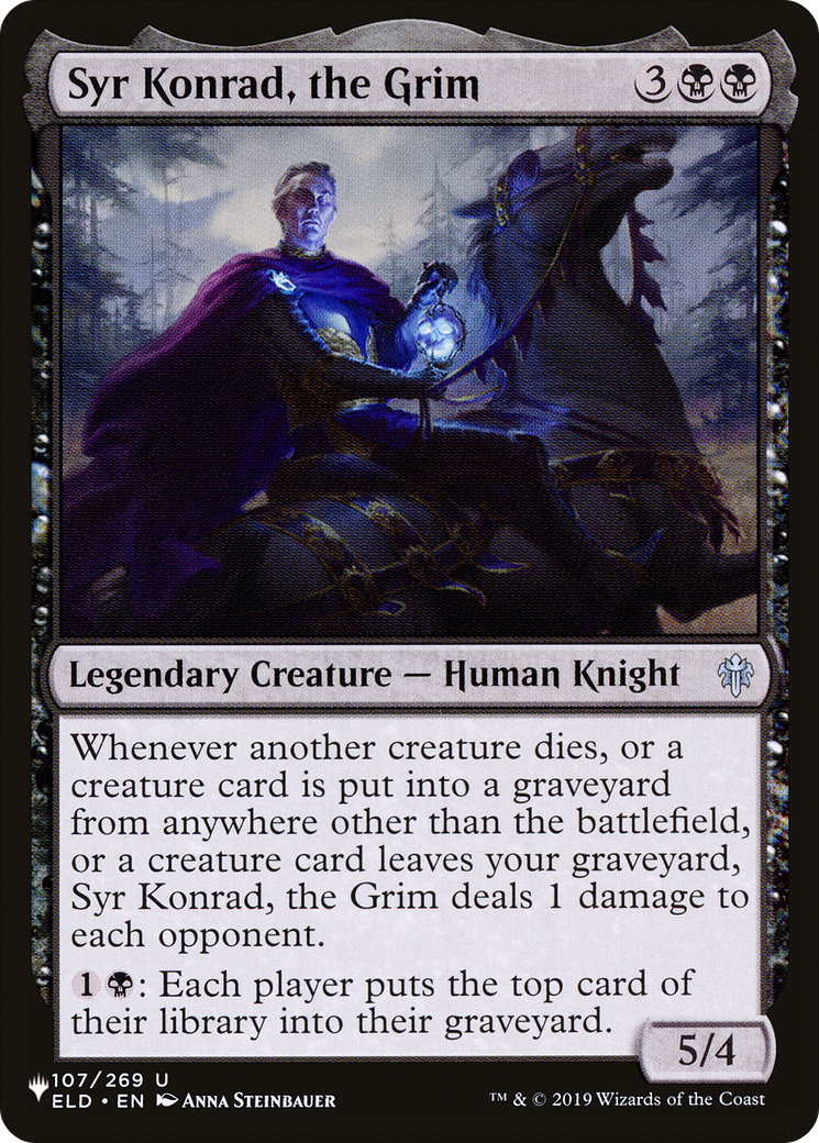Syr Konrad, the Grim (PLST) #ELD-107 [EN/N] s/o