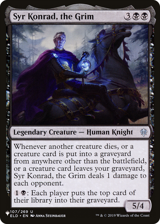 Syr Konrad, the Grim (PLST) #ELD-107 [EN/N] s/o