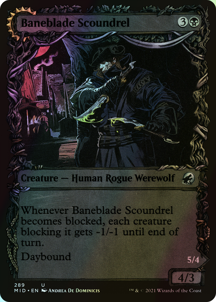 Baneblade Scoundrel // Baneclaw Marauder (MID) #289 [EN/F]