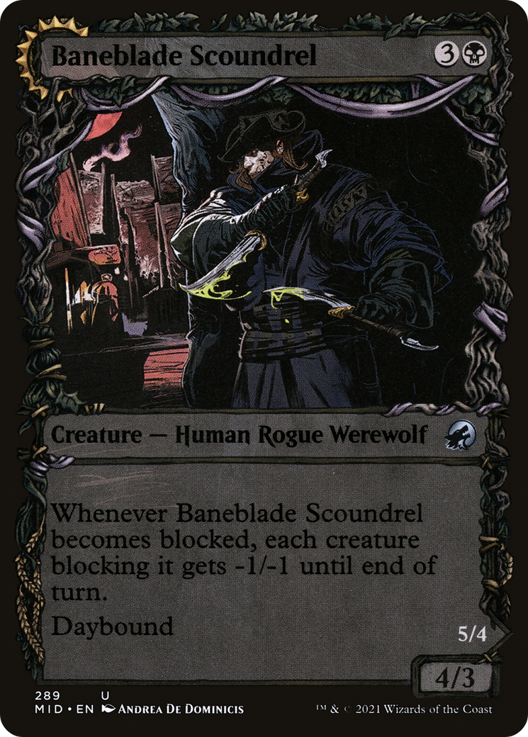 Baneblade Scoundrel // Baneclaw Marauder (MID) #289 [EN/N]