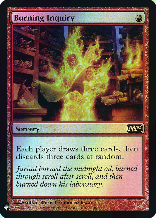 Burning Inquiry (PLST) #M10-128 [EN/F]