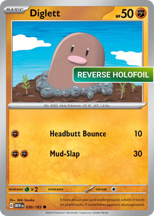 Diglett (MEW) #050 [EN/R] s/o