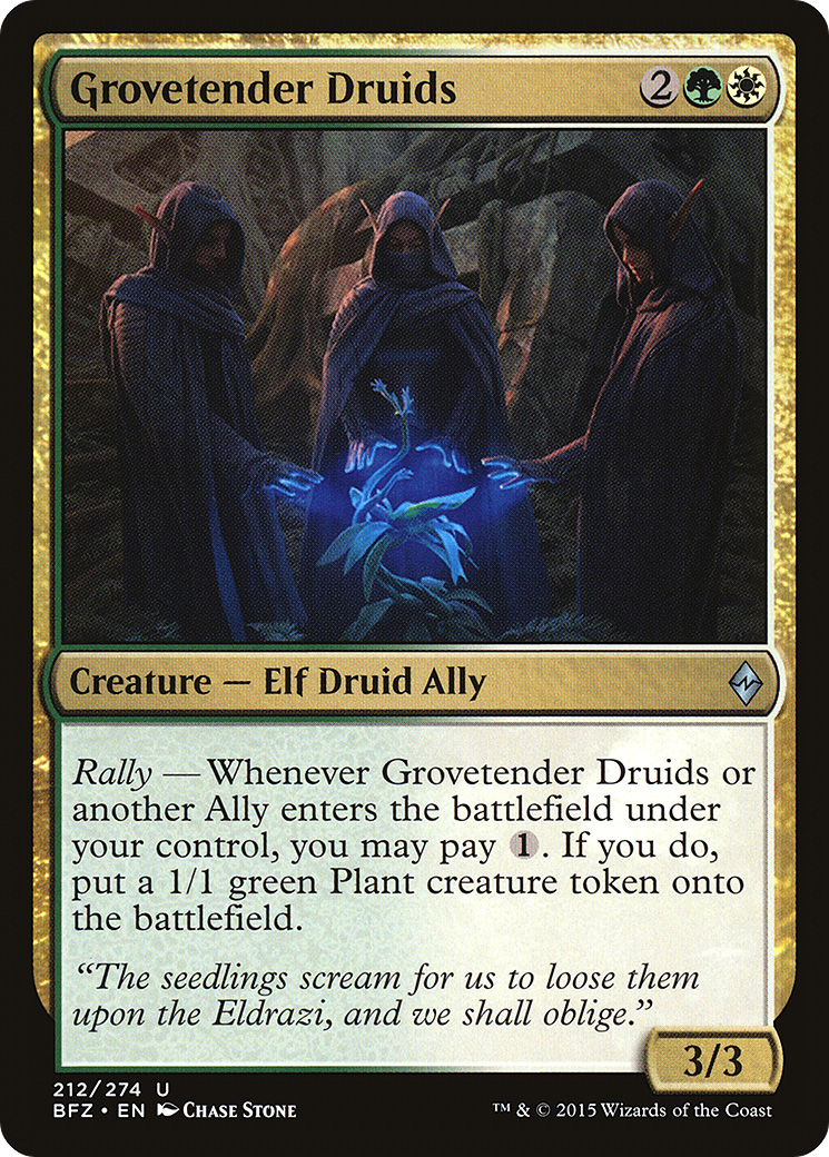Grovetender Druids (BFZ) #212 [EN/N]