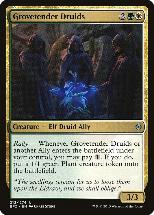 Grovetender Druids (BFZ) #212 [EN/N]