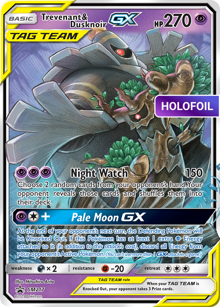Trevenant & Dusknoir GX - SM217 (PR-SM) #SM217 [EN/H]