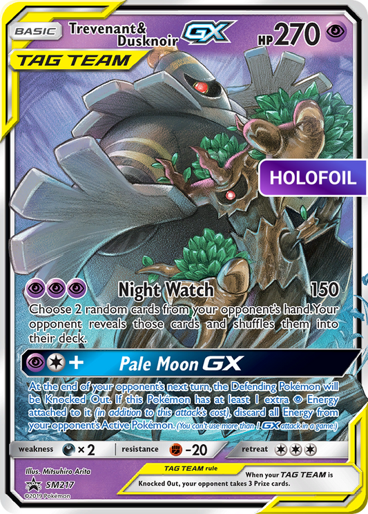 Trevenant & Dusknoir GX - SM217 (PR-SM) #SM217 [EN/H]