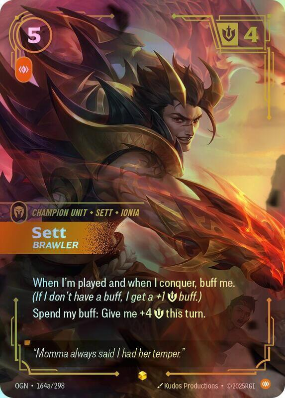 Sett, Brawler (Alternate Art) (OGN) #164a [EN/F]