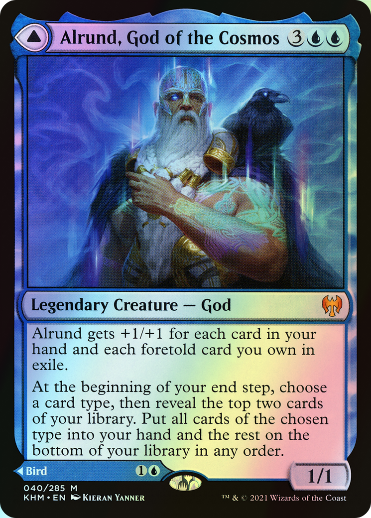 Alrund, God of the Cosmos // Hakka, Whispering Raven (KHM) #40 [EN/F]