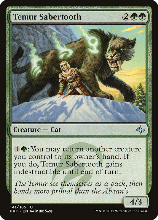 Temur Sabertooth (FRF) #141 [EN/N] s/o
