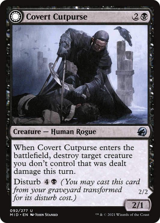 Covert Cutpurse // Covetous Geist (MID) #92 [EN/N]