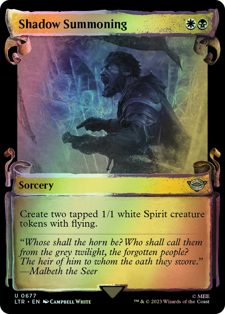 Shadow Summoning - Silver Foil (LTR) #677 [EN/F] s/o