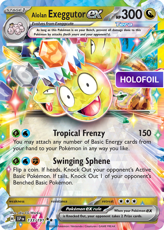 Alolan Exeggutor ex (SSP) #133 [EN/H]