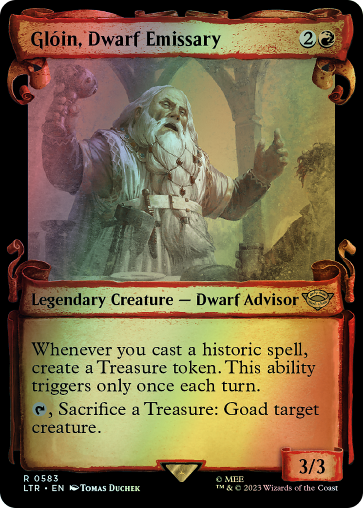 Glóin, Dwarf Emissary - Silver Foil (LTR) #583 [EN/F] s/o