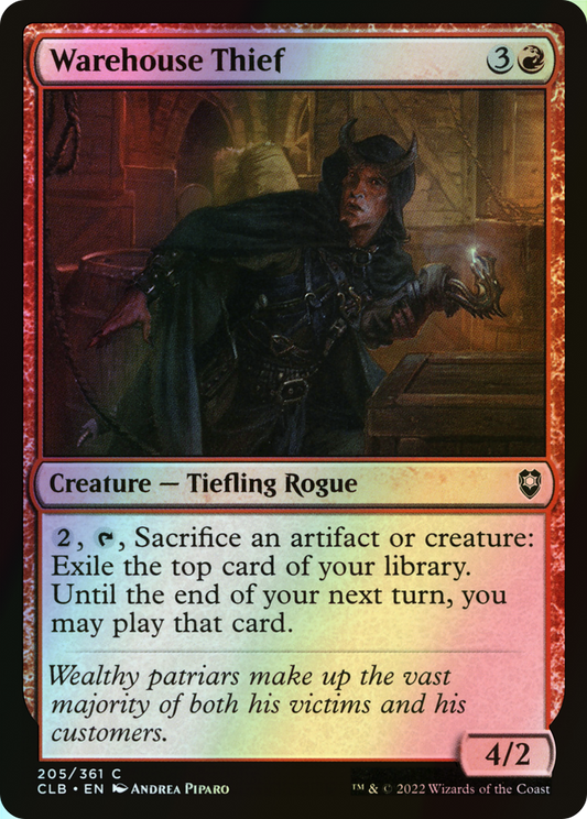 Warehouse Thief (CLB) #205 [EN/F]