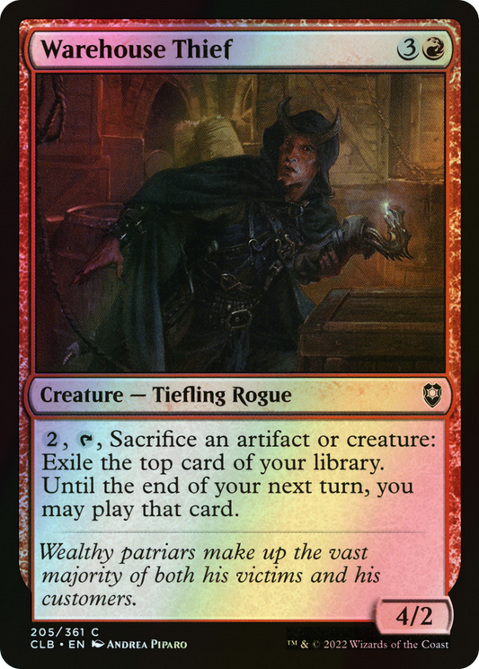 Warehouse Thief (CLB) #205 [EN/F]
