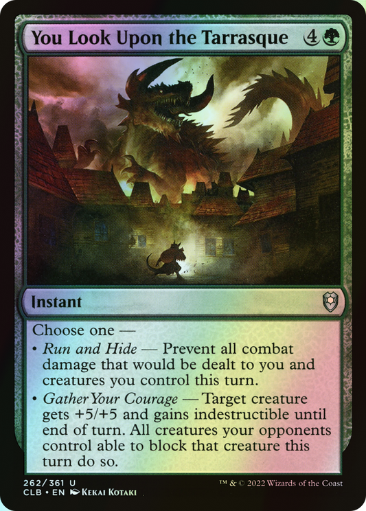 You Look Upon the Tarrasque (CLB) #262 [EN/F]