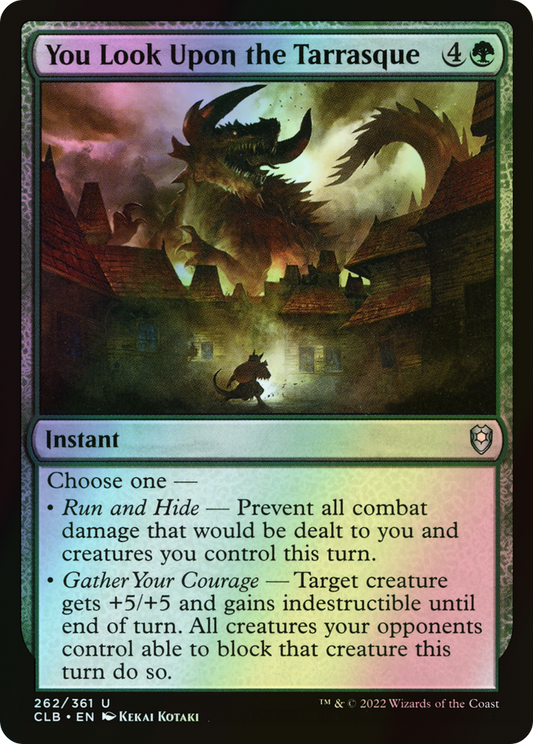 You Look Upon the Tarrasque (CLB) #262 [EN/F]