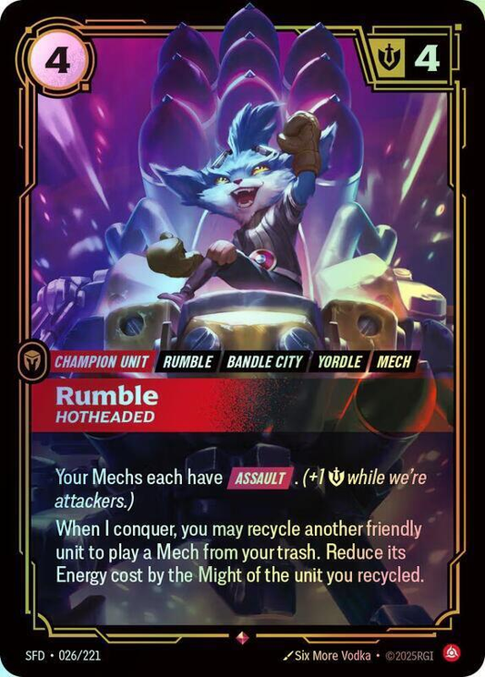 Rumble - Hotheaded (SFD) #026 [EN/F] s/o