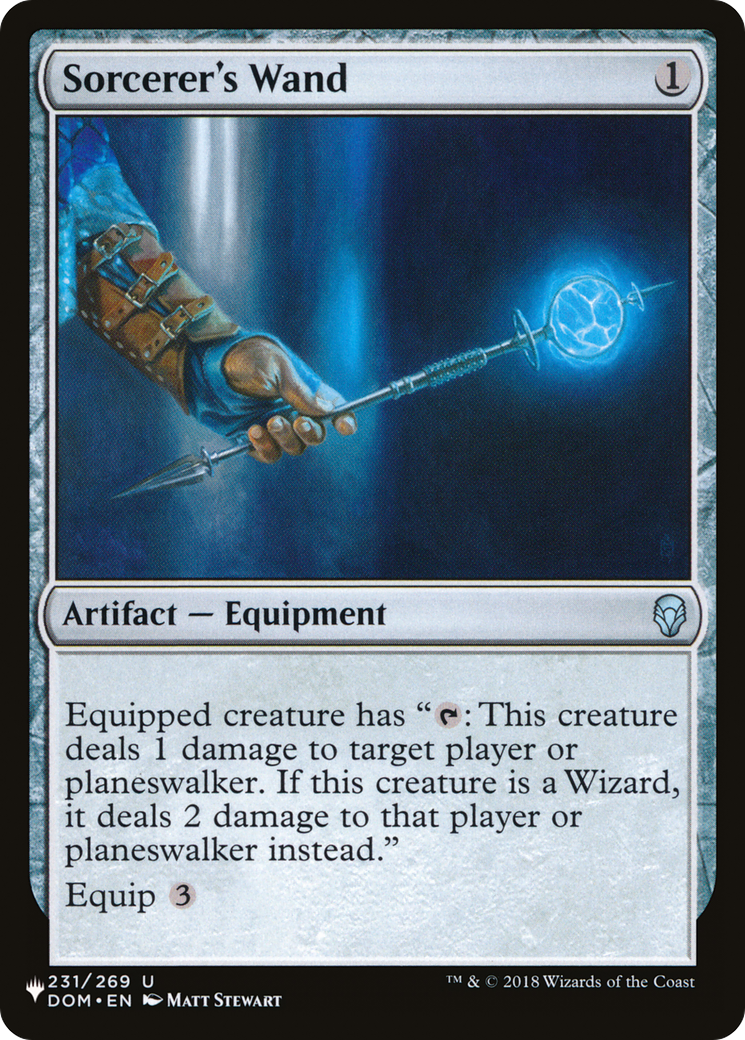 Sorcerer's Wand (PLST) #DOM-231 [EN/N]