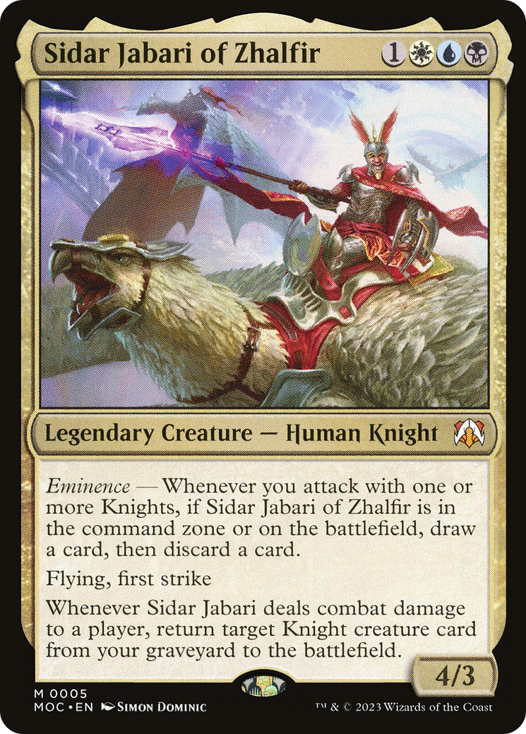 Sidar Jabari of Zhalfir (MOC) #5 [EN/N] s/o
