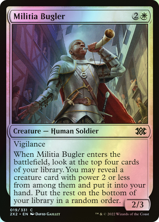 Militia Bugler (2X2) #19 [EN/F] s/o