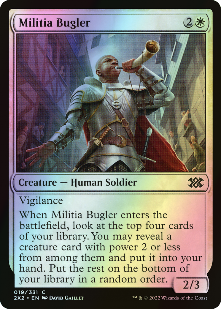 Militia Bugler (2X2) #19 [EN/F] s/o