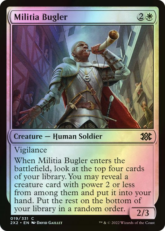 Militia Bugler (2X2) #19 [EN/F] s/o