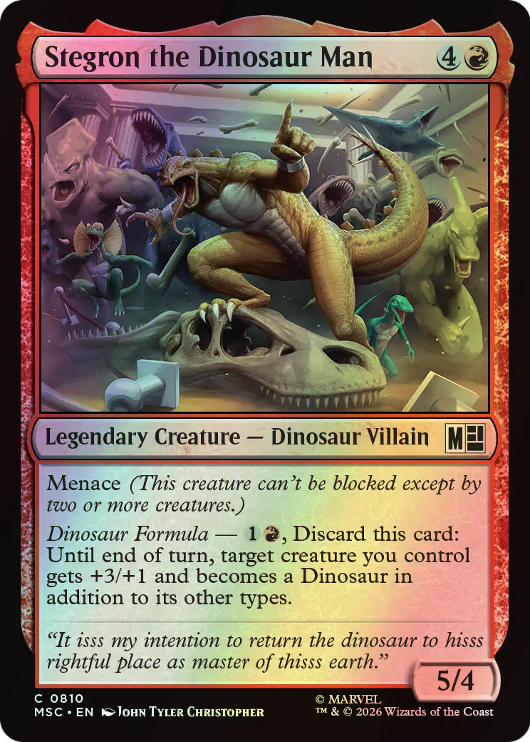 Stegron the Dinosaur Man (MSC) #810 [EN/F]