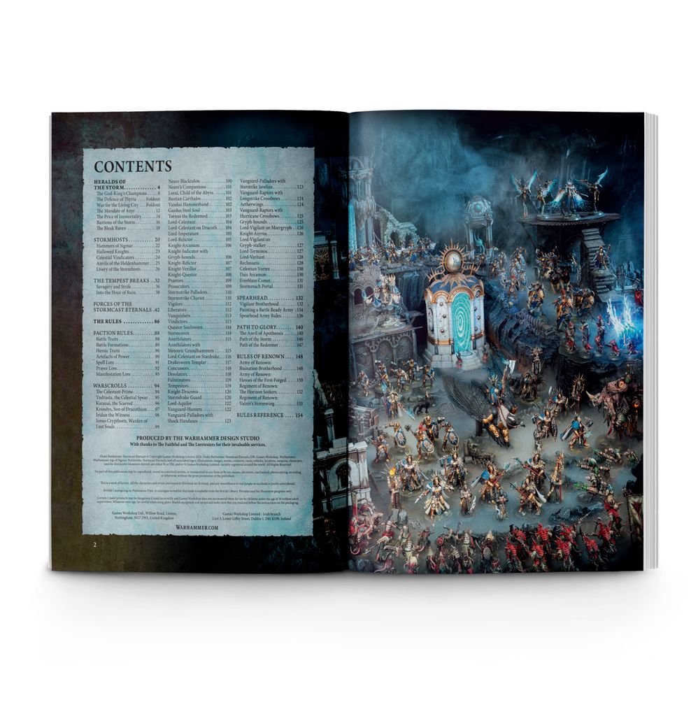 96-01R Warhammer Age of Sigmar Order Battletome: Stormcast Eternals